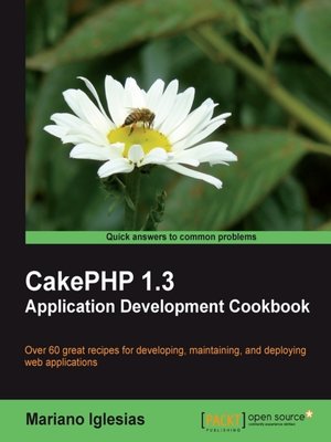 cover image of CakePHP 1.3 Application Development Cookbook